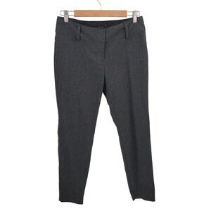 Maurices Womens Gray Dress Pants Trousers Size 3/4 Short Stretch Mid Rise Career